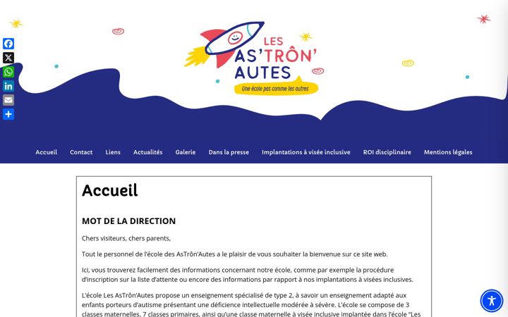 Screenshot of astronautes.be