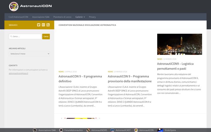 Screenshot von astronauticon.it