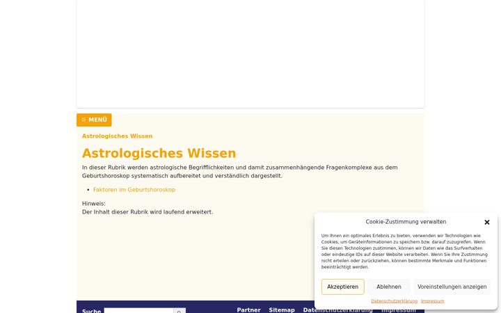 Screenshot of astronia.de