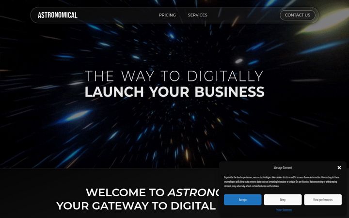 Screenshot of astrono.co.uk