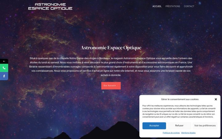 Screenshot of astronomie-optique.fr