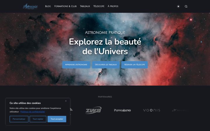 Screenshot of astronomie-pratique.com