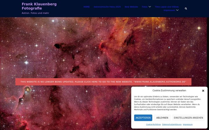 Screenshot of astronomie.one