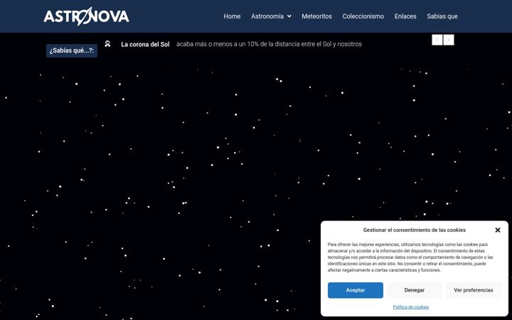 Screenshot of astronova.es