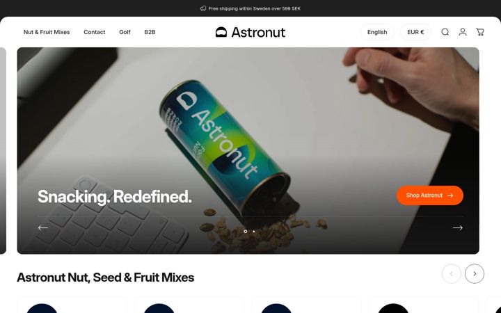 Screenshot of astronut.com