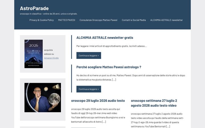 Screenshot of astroparade.it