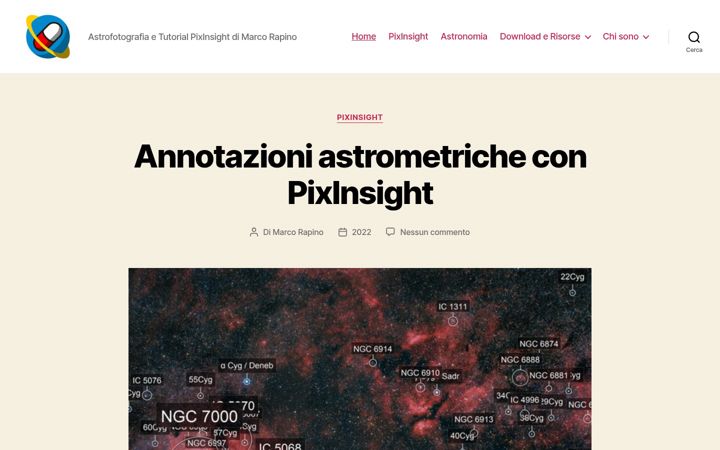 Screenshot of astropills.it