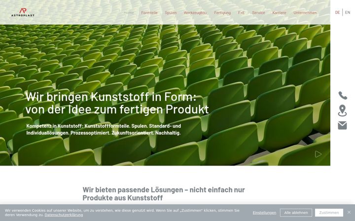 Screenshot of astroplast.de