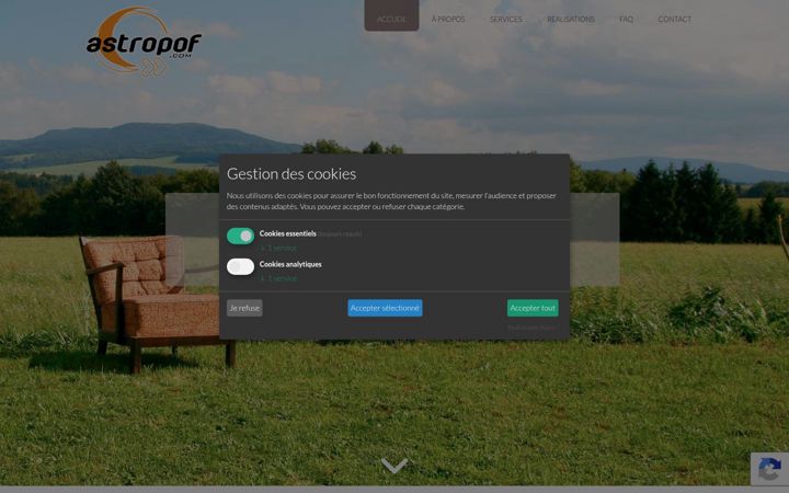 Screenshot of astropof.com