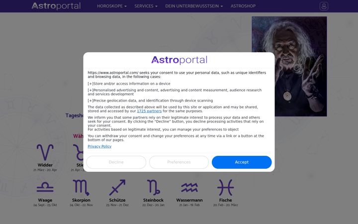 Screenshot of astroportal.com