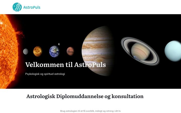 Screenshot ta' astropuls.com
