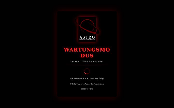 Screenshot ta' astrorecords-filmworks.com