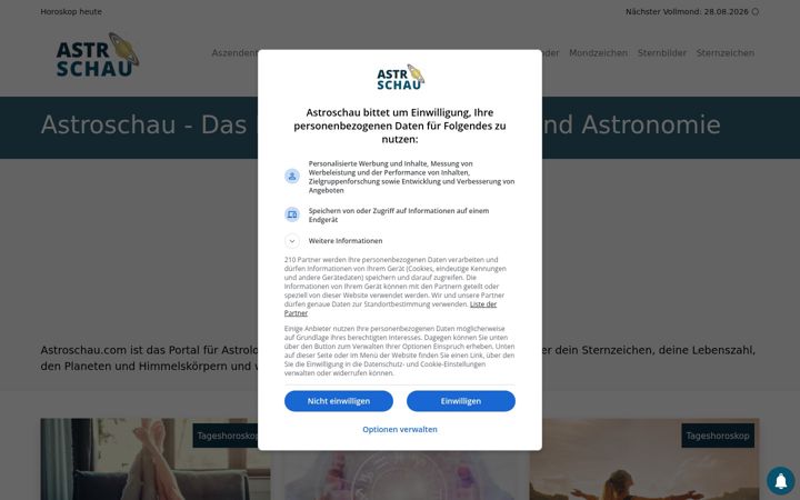 Screenshot of astroschau.com