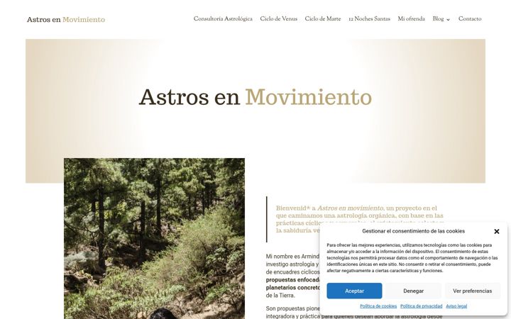Screenshot of astrosenmovimiento.com