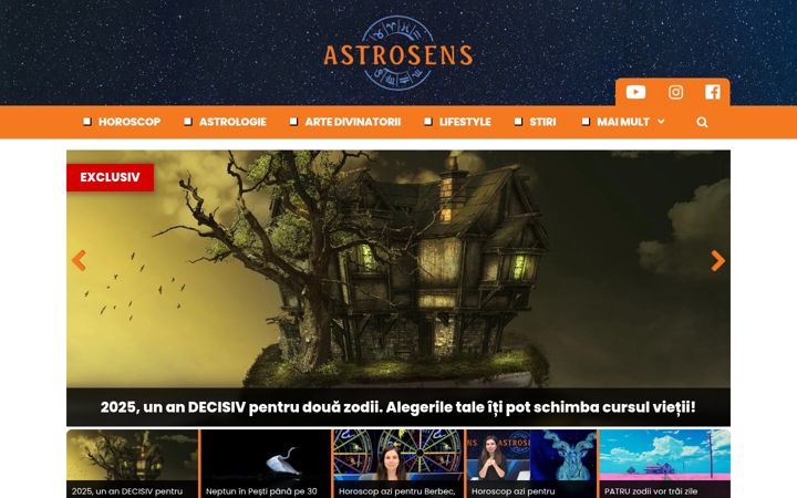 Screenshot of astrosens.ro