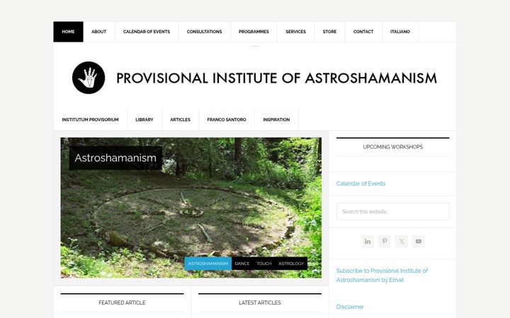 Screenshot of astroshamanism.org