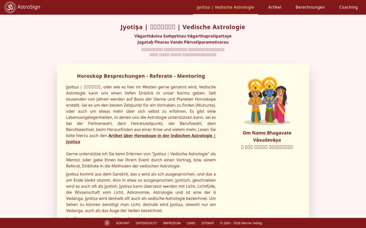 Screenshot of astrosign.ch