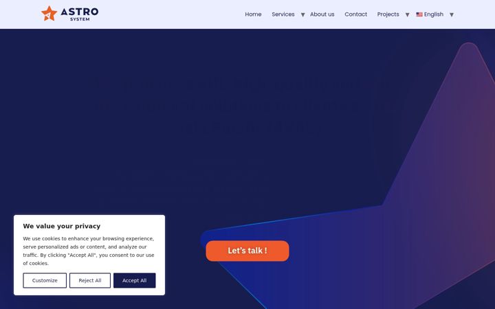 Screenshot of astrosystem.co