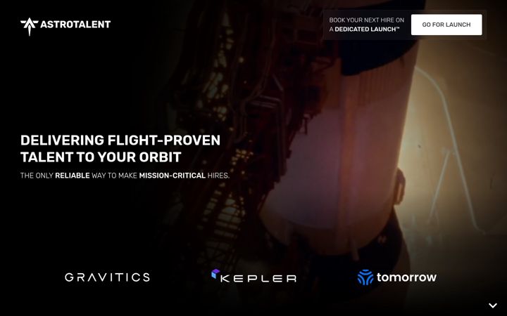 Screenshot of astrotalent.com