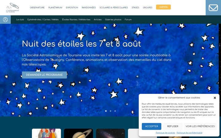 Screenshot of astrotouraine.fr