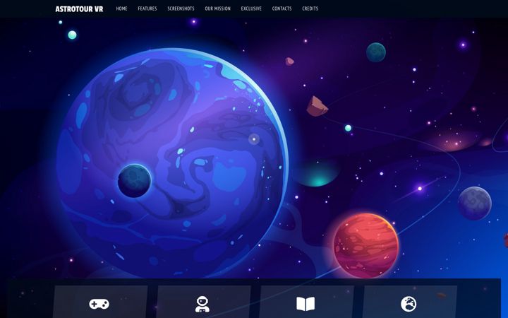 Screenshot of astrotourvr.com