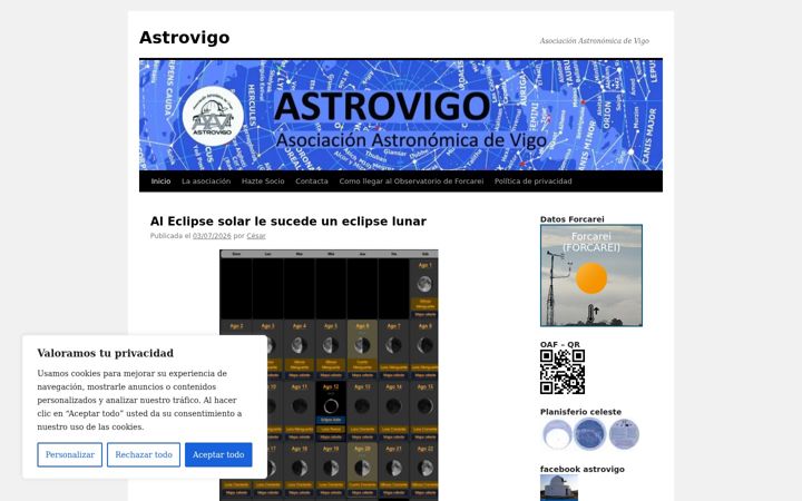 Screenshot of astrovigo.es