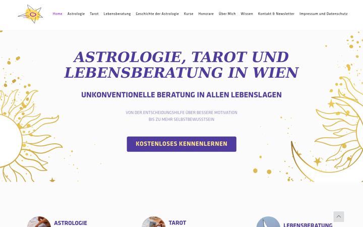 Kuvakaappaus sivustosta astrowinkel.at