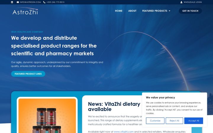 Screenshot of astrozhi.com