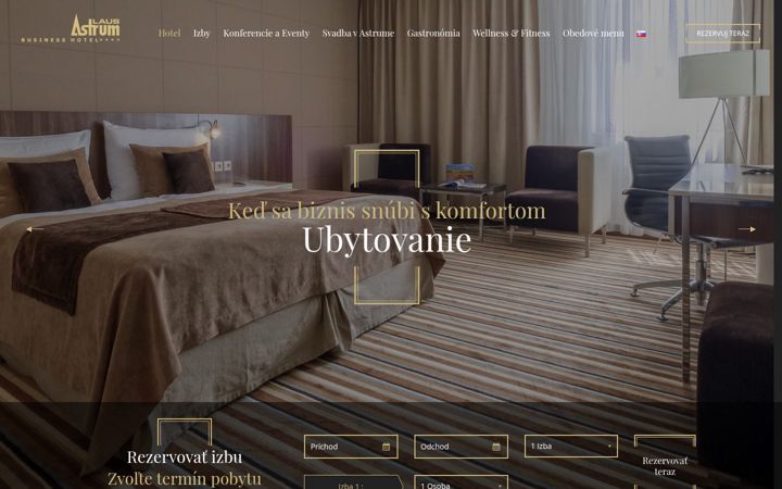 Screenshot of astrumlaus.sk