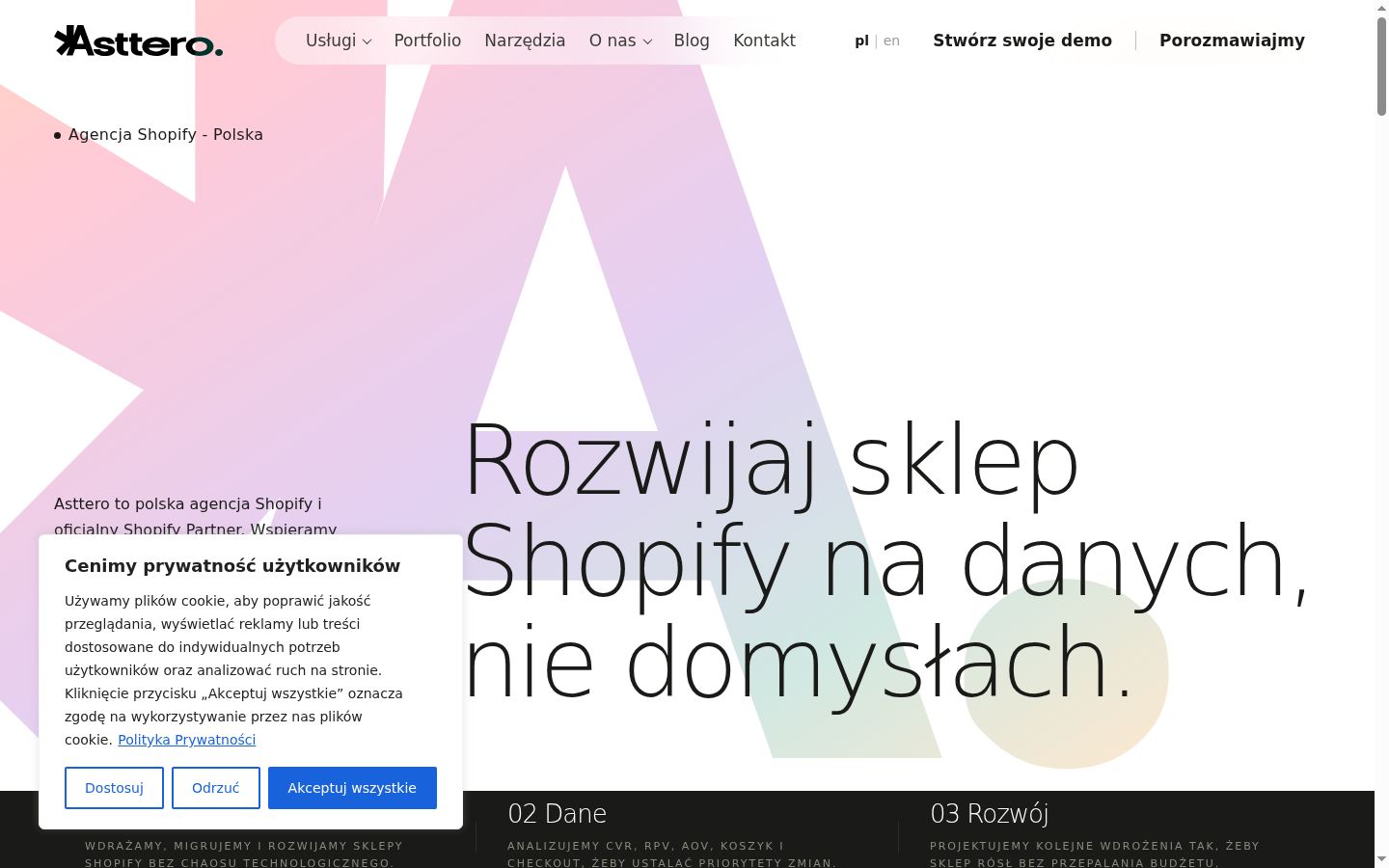 Posnetek zaslona pasice za privolitev, prikazane pred kakršno koli interakcijo