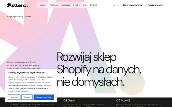 Screenshot of asttero.com