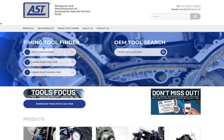 Screenshot of asttools.co.uk