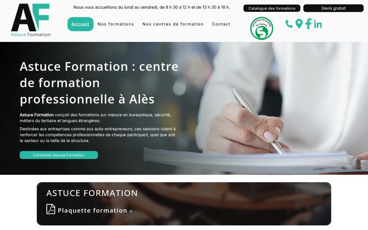 Ekrano kopija astuceformation.fr