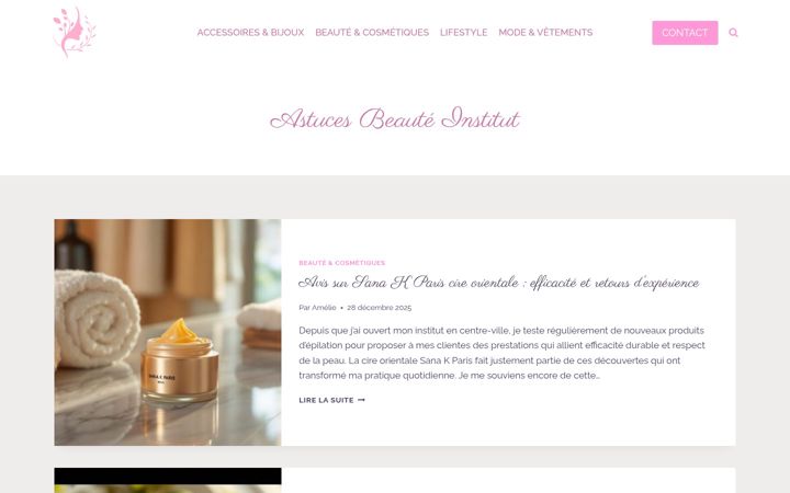 Screenshot of astuces-beaute-institut.fr
