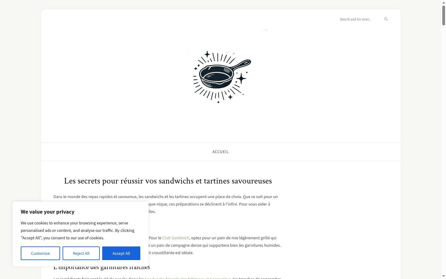 Screenshot tal-banner tal-kunsens muri qabel kwalunkwe interazzjoni