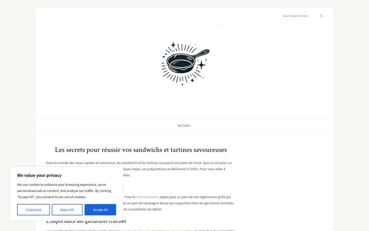 Screenshot of astucesetcasseroles.fr