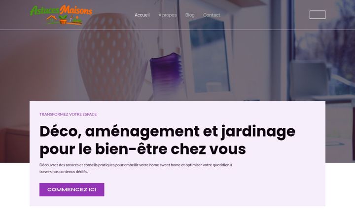 Screenshot of astucesmaisons.com