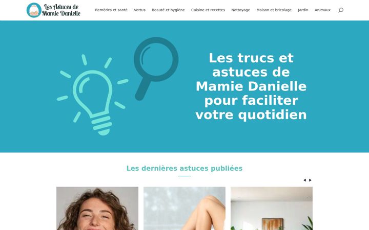Screenshot of astucesmamiedanielle.fr