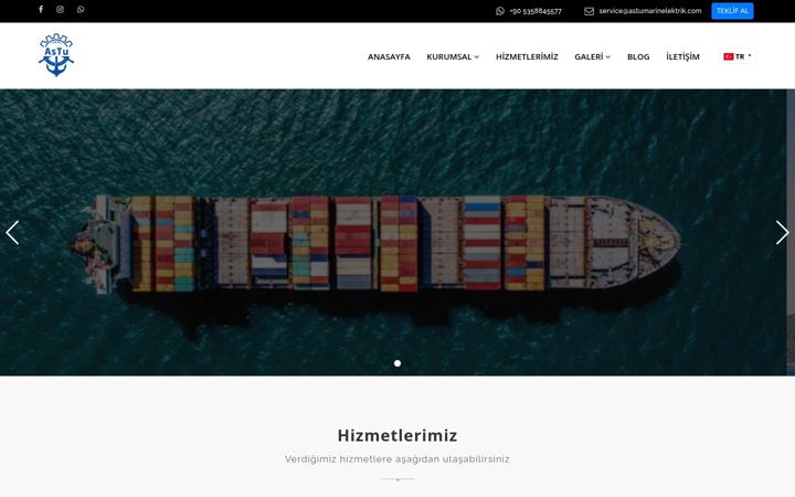 Screenshot of astumarinelektrik.com
