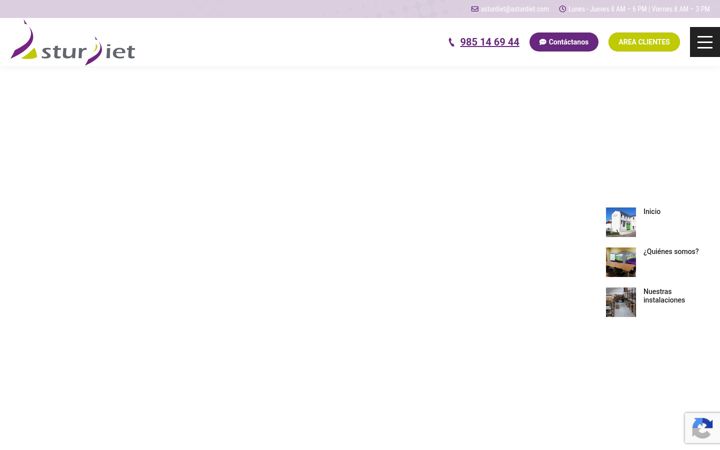 Screenshot of asturdiet.com