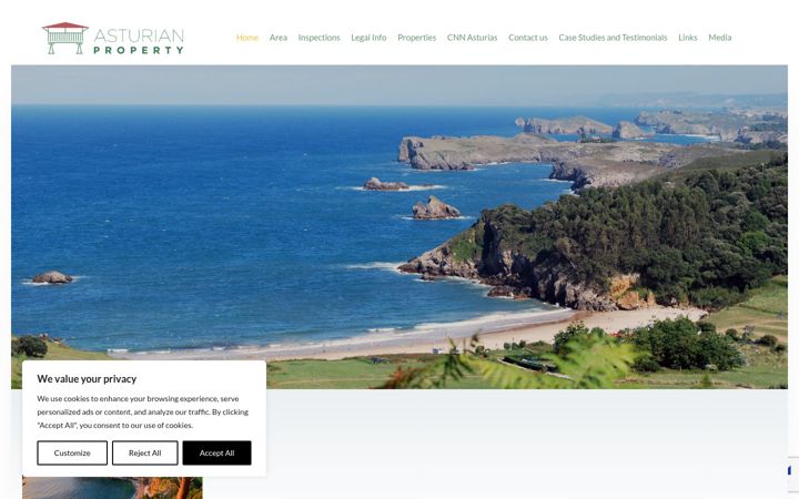 Screenshot of asturian-property.com