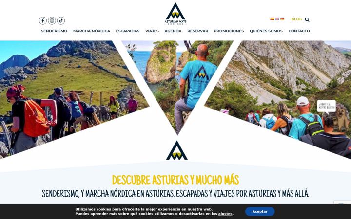 Screenshot of asturianways.com