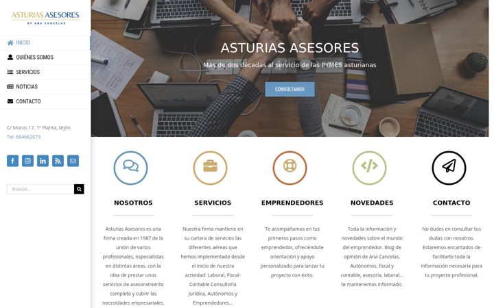 Zrzut ekranu asturiasasesores.com