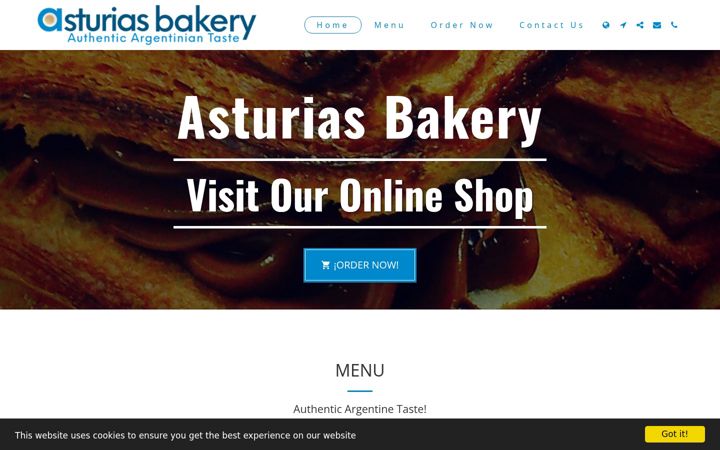 Zrzut ekranu asturiasbakery.com