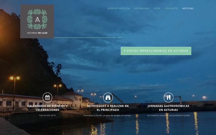 Screenshot of asturiasdelujo.com