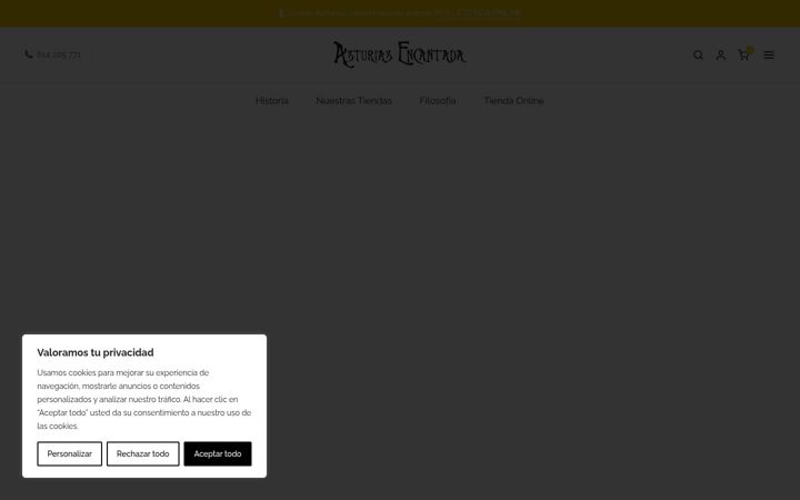 Skärmbild av asturiasencantada.com