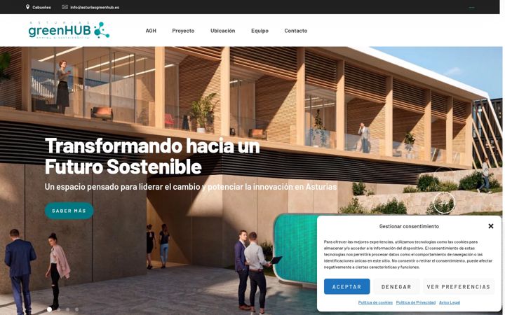 Zrzut ekranu asturiasgreenhub.es