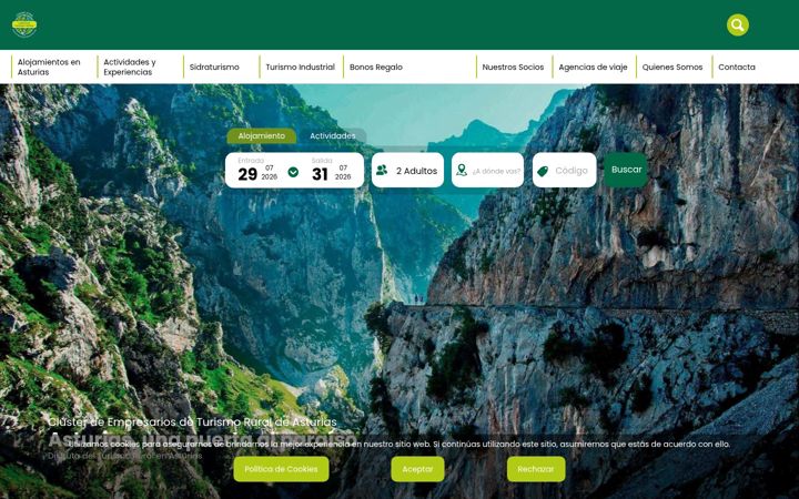 Screenshot of asturiasparaisorural.com