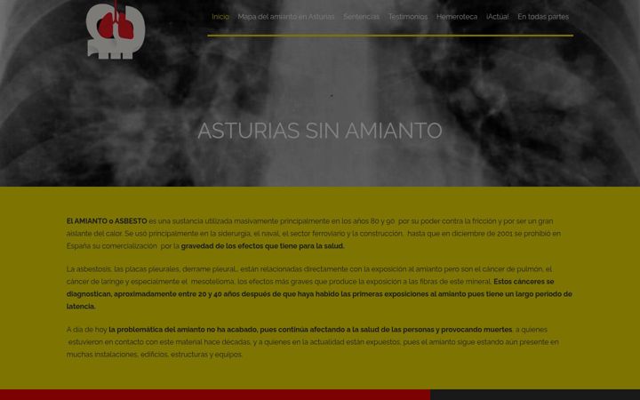 Screenshot of asturiassinamianto.es
