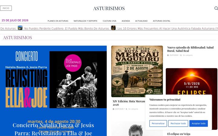 Screenshot of asturisimos.com